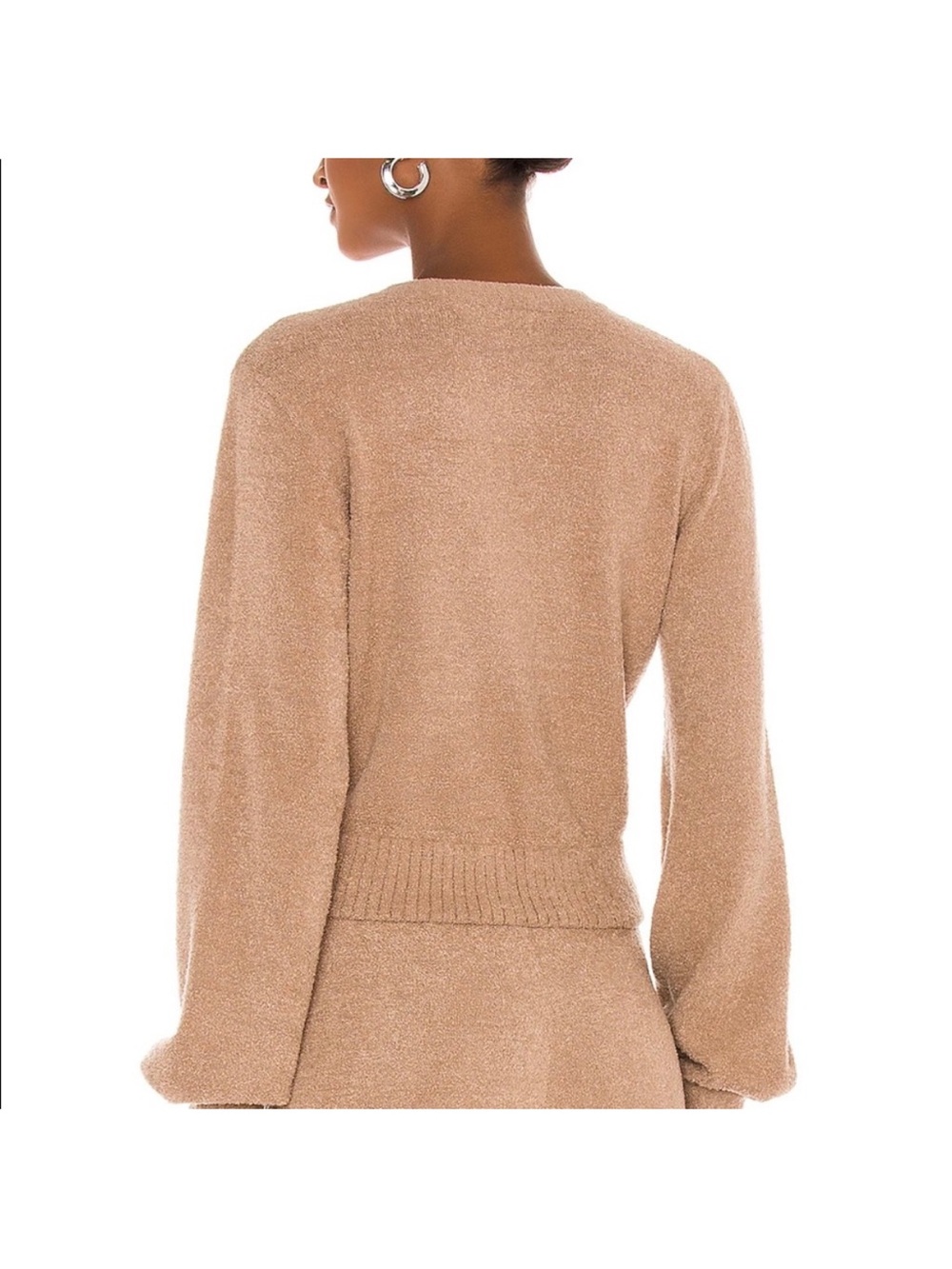 Spiritual Gangster Melody Beige Soft Cozy Cardigan Sweater - Picture 6 of 10